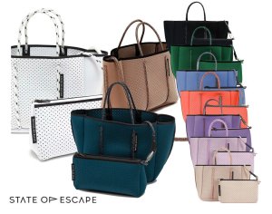 State of Escape(ステイトオブエスケープ)ショルダー＆トートバッグ/プチエスケープトートバッグ/PETITE ESCAPE/ミニサイズネオプレンバッグ<img class='new_mark_img2' src='https://img.shop-pro.jp/img/new/icons16.gif' style='border:none;display:inline;margin:0px;padding:0px;width:auto;' />