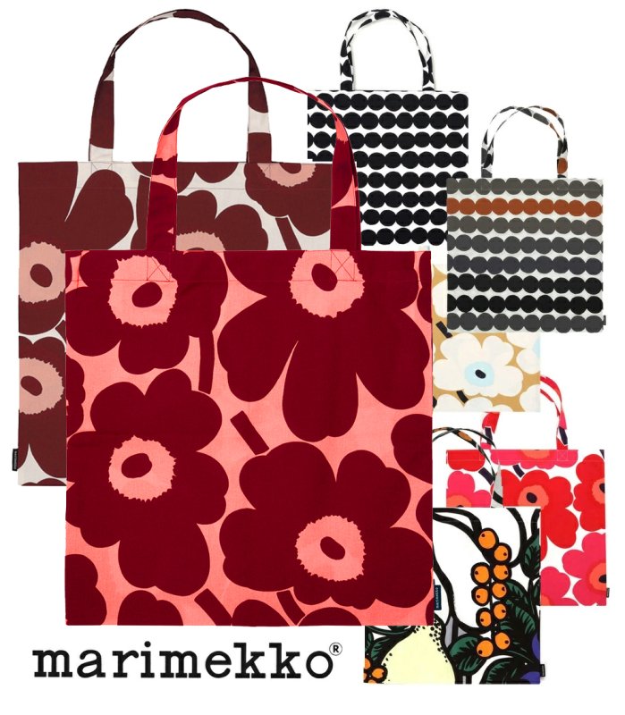 マリメッコ Marimekko エコバッグ ウニッコ シイルトラプータルハ ラシィマット コットントートバッグ ファブリックバッグ 0655