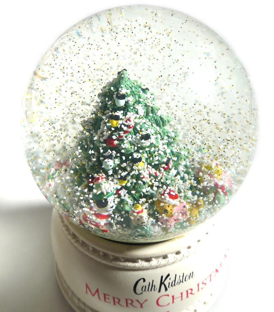 年クリスマス限定 キャスキッドソン Cath Kidston オルゴール スノードーム クリスマスツリー Festive Party Animals Snowglobe