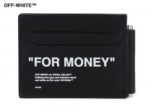 ꥢ/OFF-WHITE(եۥ磻) ܳץޥ͡å   ֥å  FOR MONEY  CALF SKIN QUOTE BILL CLIP WALLET BLACK<img class='new_mark_img2' src='https://img.shop-pro.jp/img/new/icons16.gif' style='border:none;display:inline;margin:0px;padding:0px;width:auto;' />