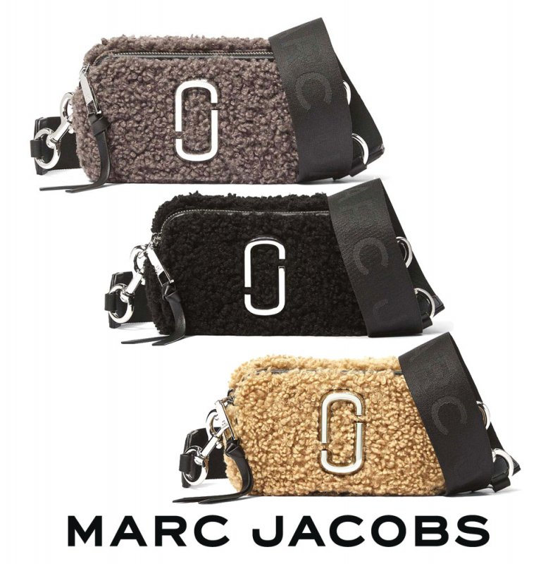 マークジェイコブス(Marc Jacobs)THE SNAPSHOT TEDDY ザ スナップショット テディ ショルダーバッグ ブラック ベージュ  グレー ポシェット H130M06FA21