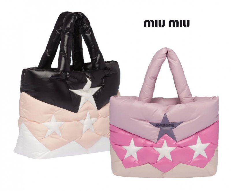 miu miu ピンク トートバッグ - バッグ