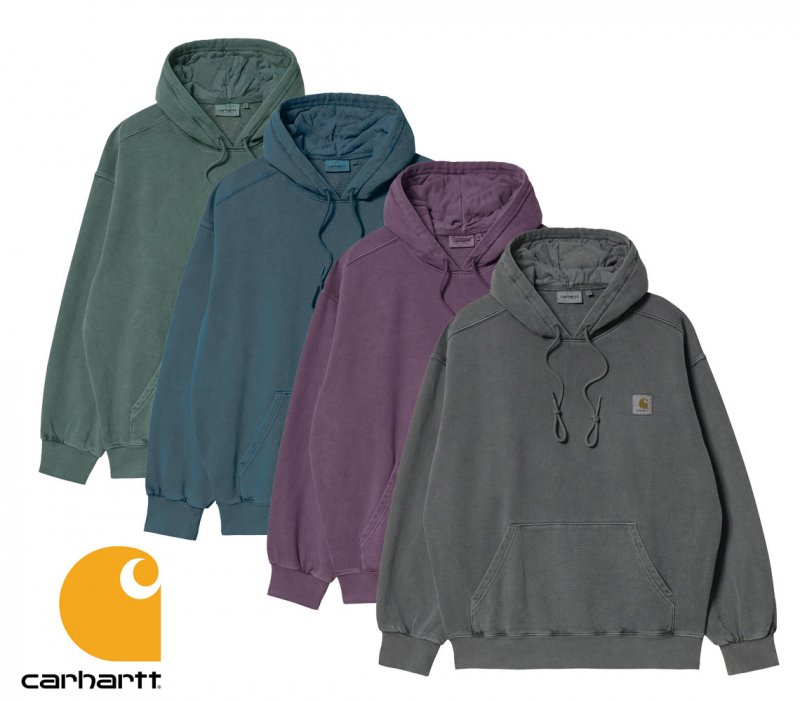 カーハート(Carhartt WIP)スウェットパーカー メンズ Hooded Vista Sweatshirt ヴィンテージ加工