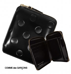 ǥ륽(COMME des GARCONS)ʥ쥶ޤ 饦ɥեʡ ɥåȥܥ DOTS EMBOSSED LEATHER SA2100NE<img class='new_mark_img2' src='https://img.shop-pro.jp/img/new/icons16.gif' style='border:none;display:inline;margin:0px;padding:0px;width:auto;' />