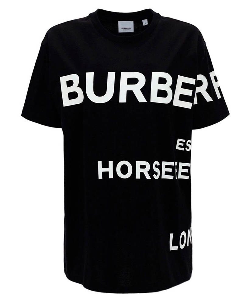 バーバリー (BURBERRY)ロゴTシャツ レディース クルーネックＴシャツ HARLFORD オーバーサイズTシャツ 8040764  8048748 8048927