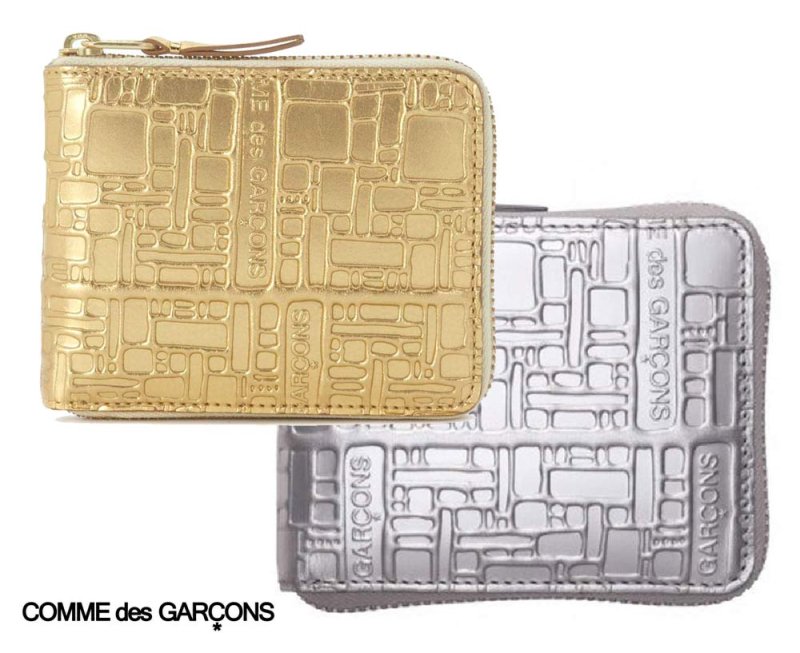 COMME des GARCONS コムデギャルソン 二つ折り財布 レザー ロゴ - www ...