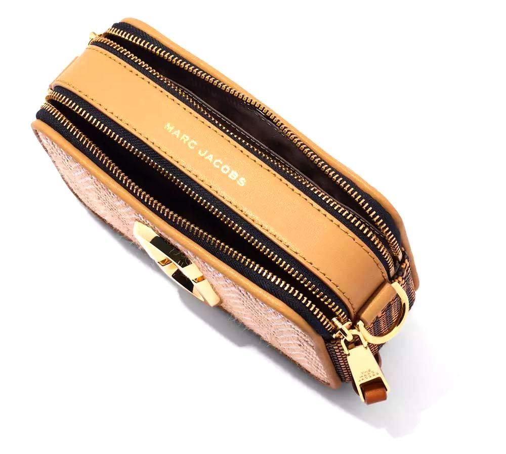 マークジェイコブス スナップショット ミックスメディア ブラックマルチ