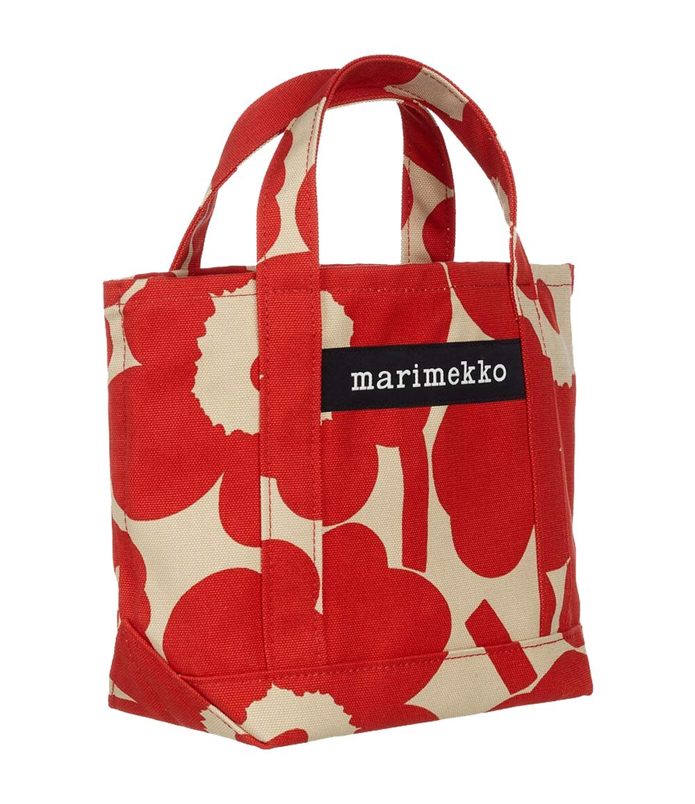 マリメッコ（marimekko）ウニッコ柄ビッグトートバッグ ベージュ