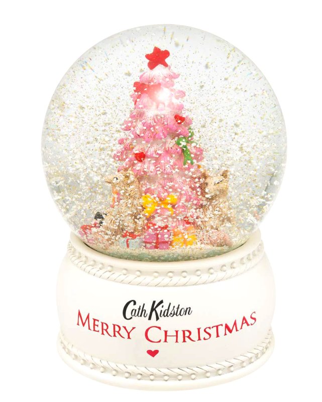 キャスキッドソン（Cath Kidston）オルゴール スノードーム クリスマスツリー Christmas Large Snowglobe