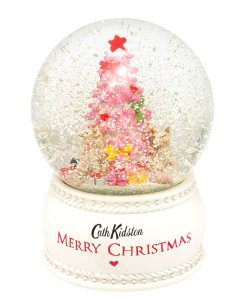 クリアランス/【2022年クリスマス限定】キャスキッドソン（Cath Kidston）オルゴール スノードーム クリスマスツリー Christmas Large Snowglobe