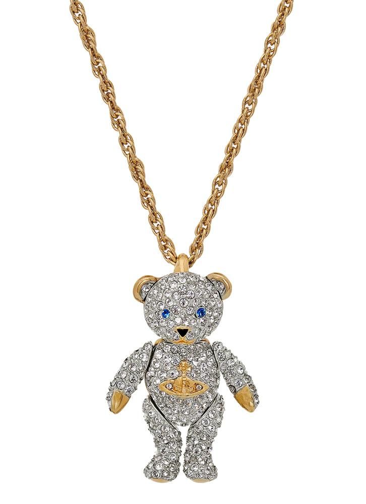 ヴィヴィアンウエストウッド クリスタルテディベアペンダント TEDDY