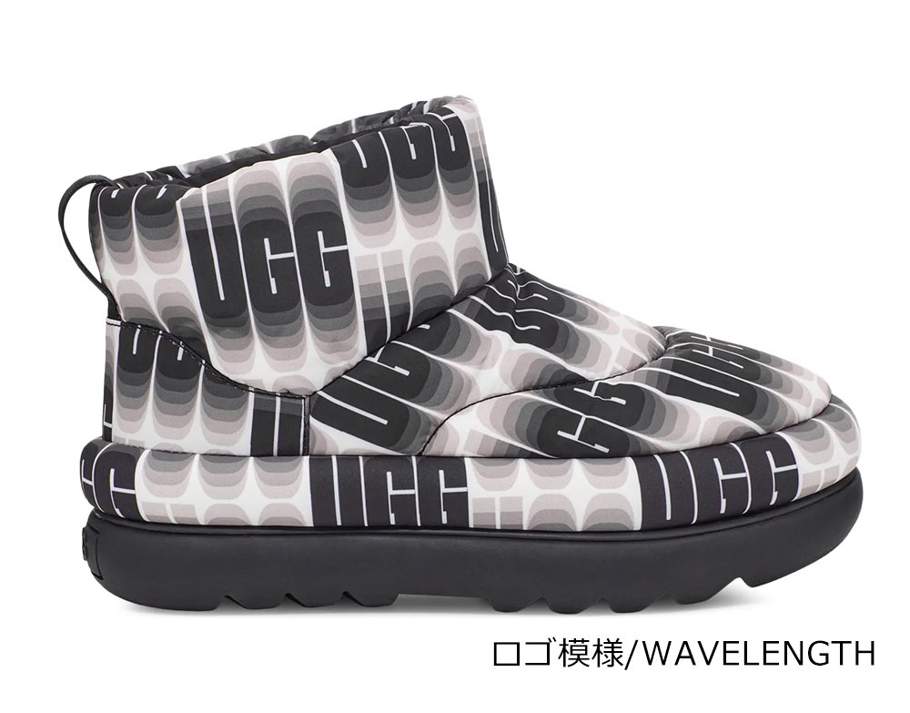 UGG（アグ）撥水加工ブーツ クラシック マキシ ウェーブレングス ミニ スノーブーツ W CLASSIC MAXI WAVELENGTH MINI  W CLASSIC MAXI MINI