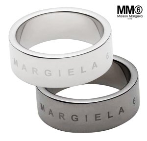 【2023年入荷】MM6 Maison Margiela リング メゾンマルジェラ エムエムシックス 指輪 ジュエリー アクセサリー レディースメンズ兼用 ミニマル ロゴ リング