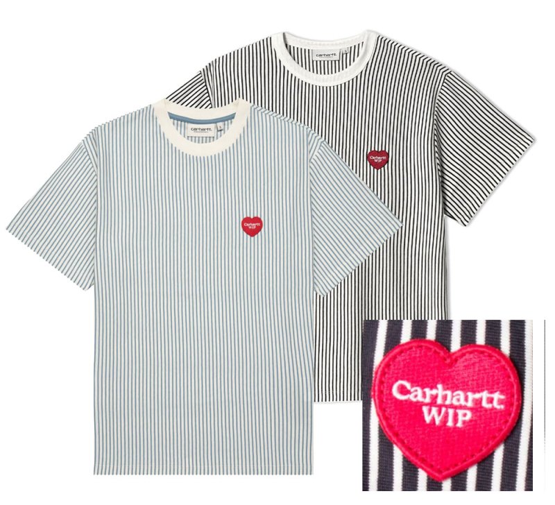 カーハート(Carhartt WIP) 半袖Tシャツ テレル ストライプ ボーダー