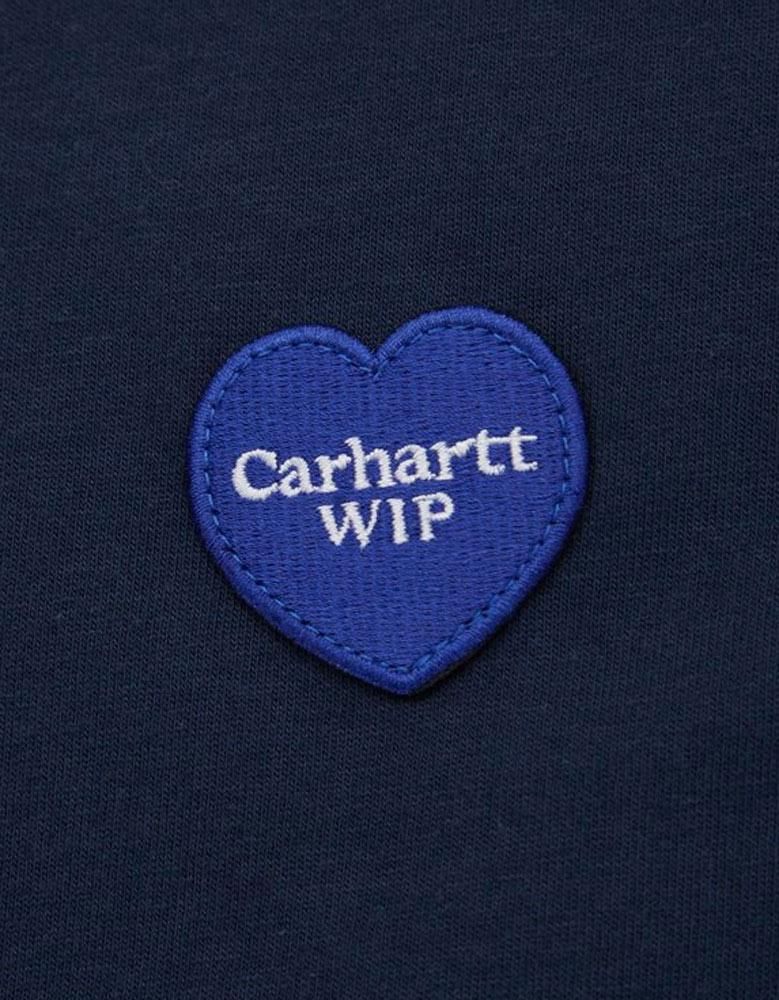 クリアランス カーハート Carhartt WIP  半袖Tシャツ ダブルハート ハートラベル ワッペン レディース オーガニックコットン Double Heart T-Shirt I032139 Carhartt WIP クリアランス カーハート 半袖Tシャツ ダブル