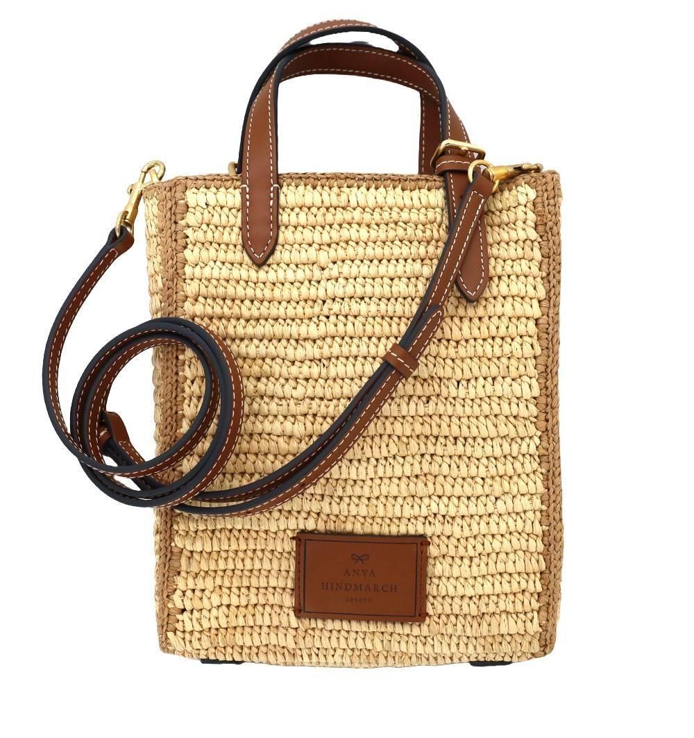 ANYA HINDMARCH アニヤハインドマーチ かごバッグ ラフィア