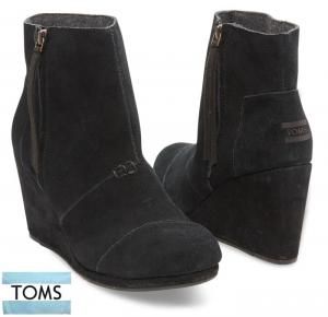 ȥॺToms˥ɥ֡/å/DESERT WEDGES HIGH Black/֥å