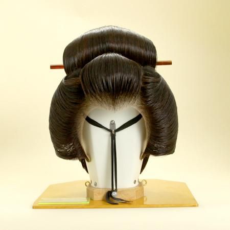 日本髪かつら 芸妓島田（中古品） 【受注生産品】 演劇 芸者 舞台 舞踊用- アズマ　オンラインショップ 〈  かつら・かんざし・和装小物・ティアラ・アクセサリー〉