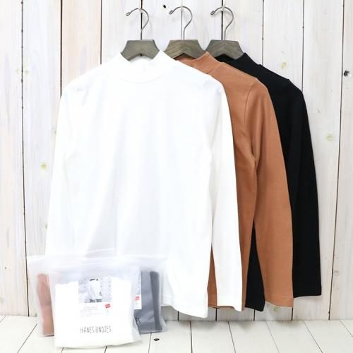 Hanes ヘインズ 1p Hanes Undies Suede Knit Mock Neck Reggie ショップ 通販
