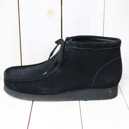 clarks wallabees black suede