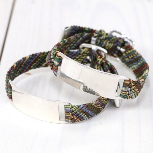 SCOSHAHAND WOVEN ID BRACELET(VINTAGE FLYLINE)