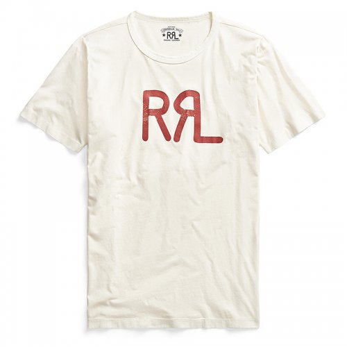 Double RLRRL LOGO COTTON JERSEY TEE(NATURAL)