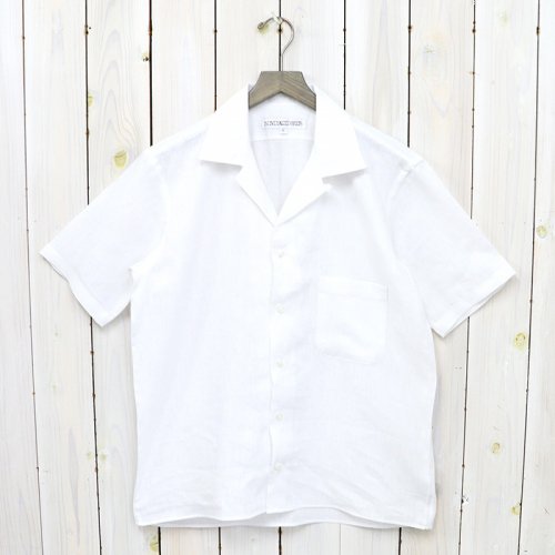 INDIVIDUALIZED SHIRTSLINEN(ATHLETIC FIT SHORT SLV)(WHITE)