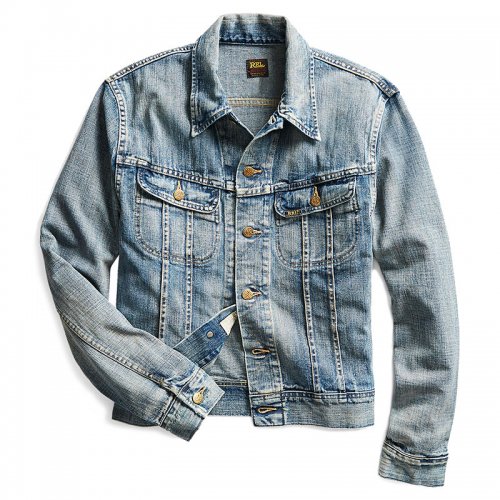 Double RLINDIGO DENIM JACKET(LEELAND WASH)