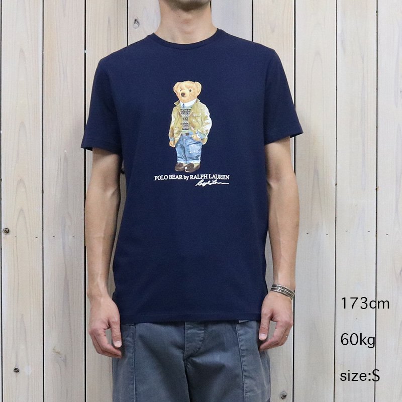 POLO RALPH LAUREN (ポロ ラルフ ローレン)『カスタム スリム フィット Polo Bear Tシャツ』(NAVY) -  REGGIE ショップ 通販