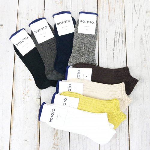 ROTOTOLINEN COTTON RIBBED SHORT SOCKS