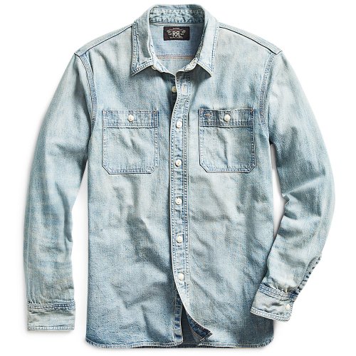 Double RL (ダブル アール エル)『INDIGO DENIM WORK SHIRT』(MEDIUM