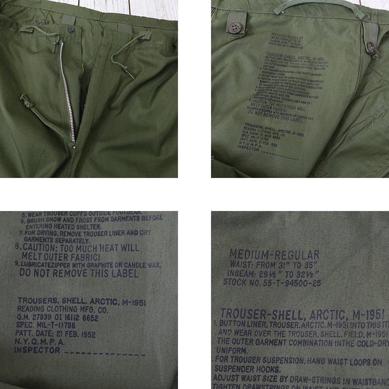 DEAD STOCK (デッドストック)『M-51 ARCTIC PANTS』- REGGIE ショップ 通販