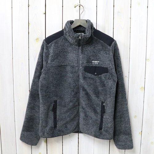 L.L.BeanHi-Pile Fleece Full-Zip Jacket(Alloy Gray/Black)