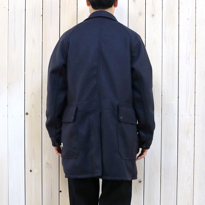 SASSAFRAS (ササフラス)『FALL LEAF COAT +(KNIT MELTON)』(NAVY