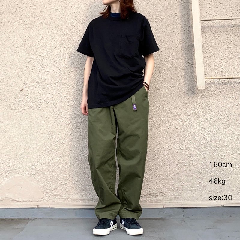 Stretch Twill Wide Tapered Pants-