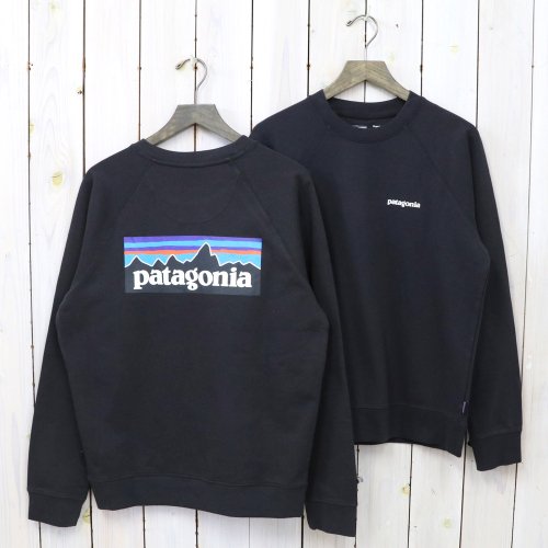 patagoniaMs P-6 Logo Organic Crew Sweatshirt(Ink Black)