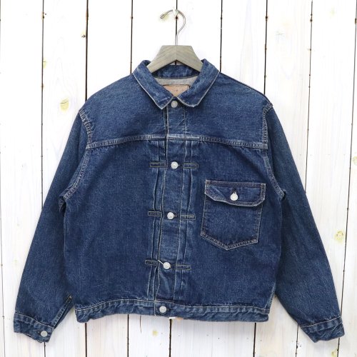 orSlowTYPE1 PLEATED FRONT BLOUSE VINTAGE WASH(DENIM USED)