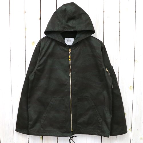 The REAL McCOYSTIGER CAMOUFLAGE PARKA/BLACK OVER-DYE