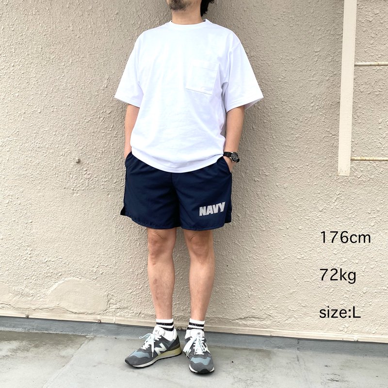 US NAVY SHORTS NEW BALANCE PTU デッドストック - ショートパンツ