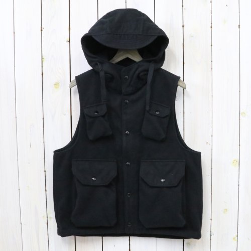 ENGINEERED GARMENTSField Vest-Polyester Fake Melton(Black)