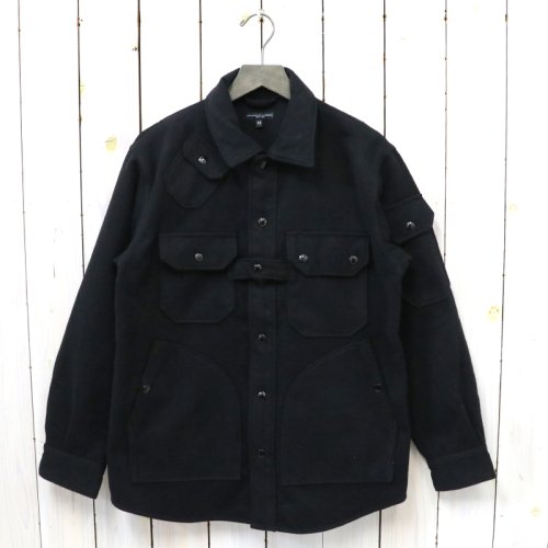 ENGINEERED GARMENTS『Explorer Shirt Jacket-Polyester Fake Melton』(Black)