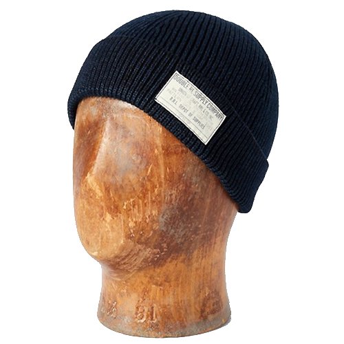 Double RLCOTTON WATCH CAP(MIDNIGHT BLUE)