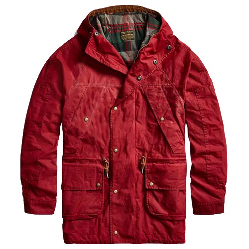 Double RL『OILCLOTH HOODED JACKET』(RED)