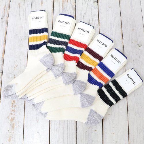 ROTOTOCOARSE RIBBED OLDSCHOOL CREW SOCKS