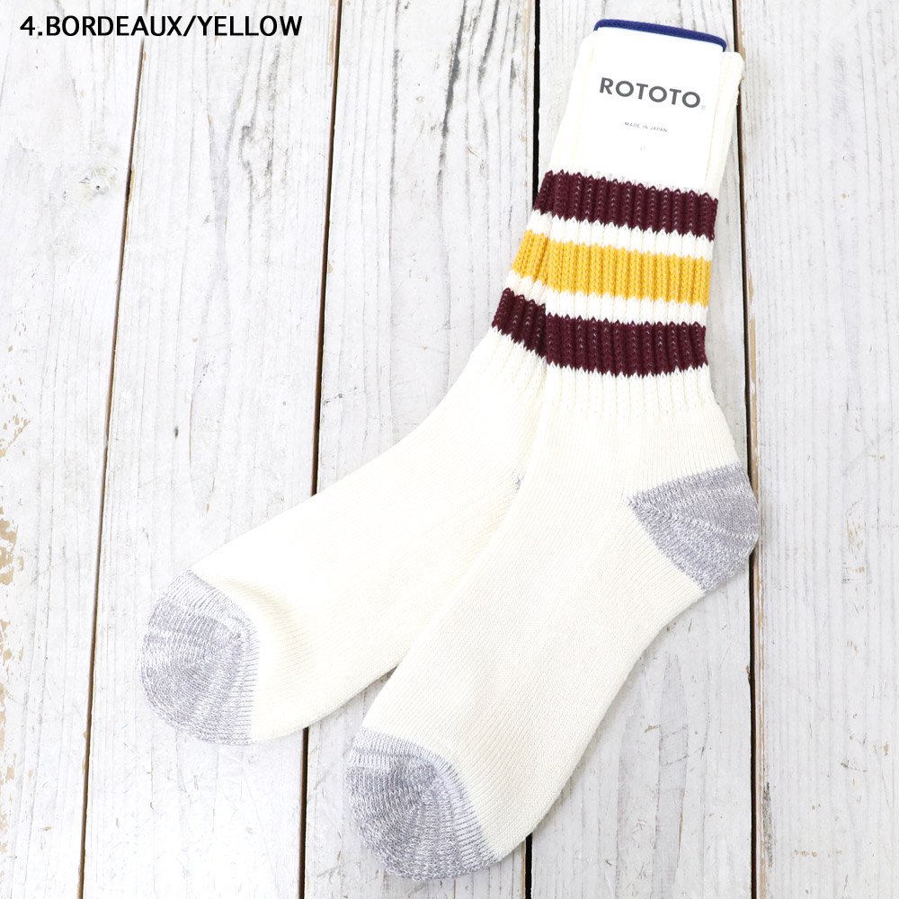 ROTOTO (ロトト)『COARSE RIBBED OLDSCHOOL CREW SOCKS』 - REGGIE ショップ 通販