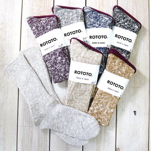 ROTOTOLOW GAUGE SLUB CREW SOCKS