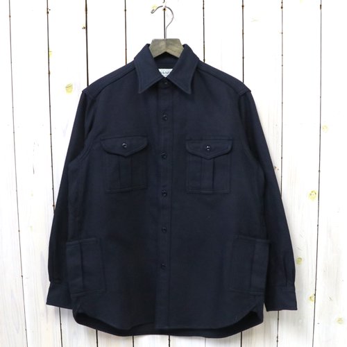 SASSAFRASBOTANICAL SCOUT SHIRT(COTTON NELL)(NAVY)