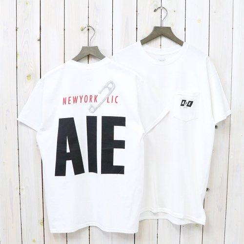 AiES/S Pocket Tee-Safety Pin(White)