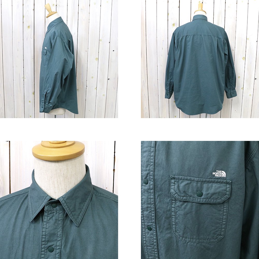 ザノースフェイスパープルレーベルMadras OX Big Work Shirt abitur