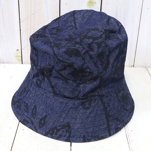 ENGINEERED GARMENTSBucket Hat-Floral Print 8oz Denim